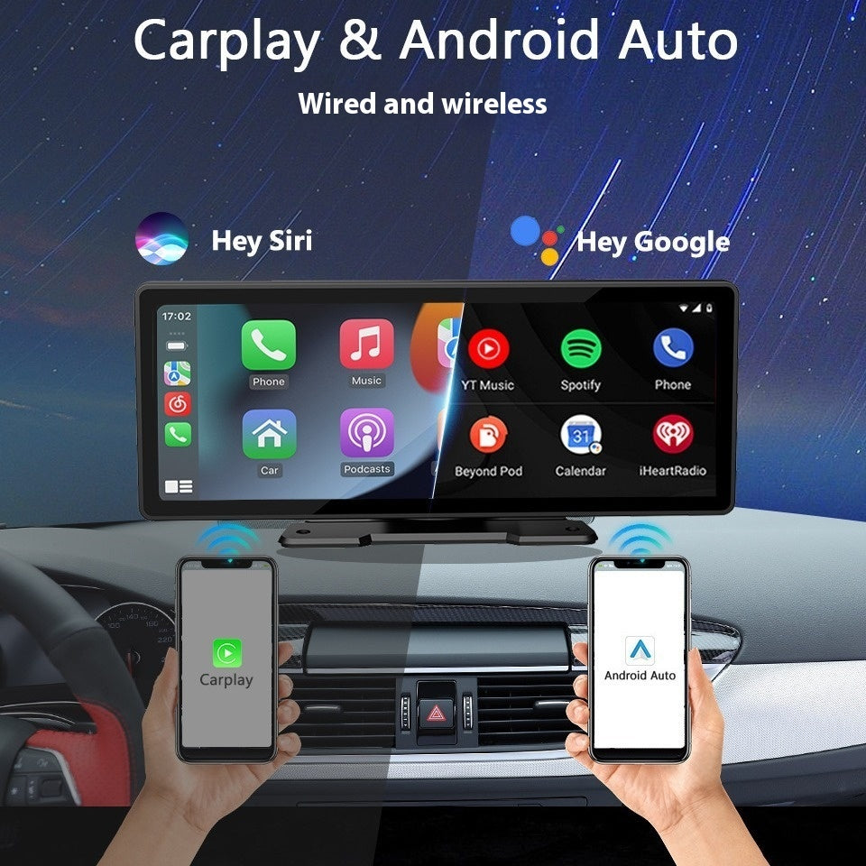 CarPlay GPS w/ Reverse Screen & Dashcam